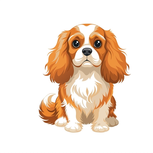 Dog Lovers Theme Cavalier King Charles Spaniel Transparent Sticker
